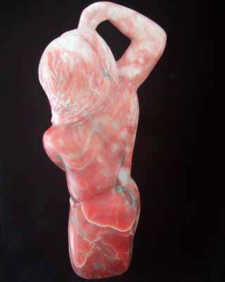 "After a Swim", Salmon Alabaster - (c)2007 Criis Geer Chagnon