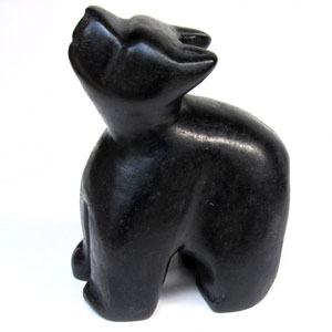 "Black Cat", Virginia Soapstone - left side